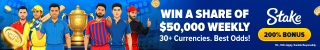Stake — Cricket Betting Bonus