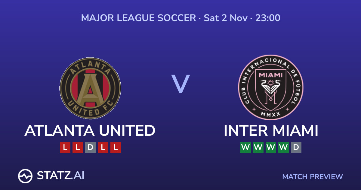 Atlanta 2-1 Inter Miami Result & Match Stats - Major League Soccer