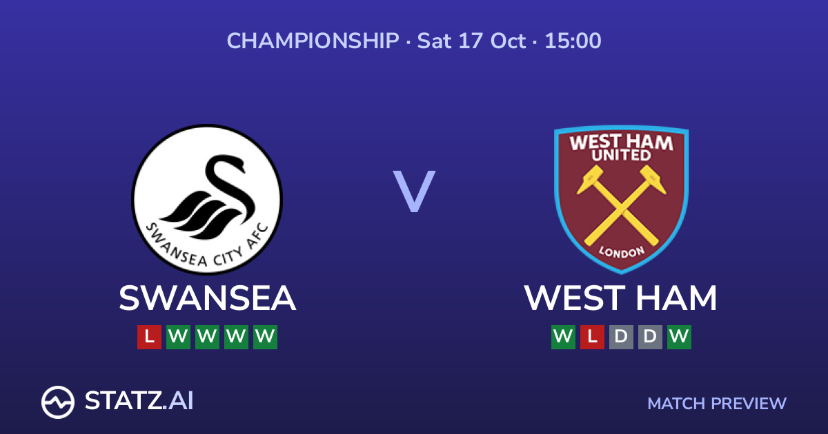 Swansea 0-1 West Ham LIVE - Championship match stats